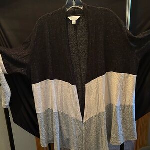 Market & Spruce Monochrome Open Cardigan
